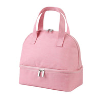 Double-layer Portable Lunch Bag Insulated Thermal Cooler Box