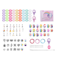 113pcs Bracelet Making Kit DIY Charm Bracelets Kit Jewellery Crafts Set for Girls Gifts-Multicolour
