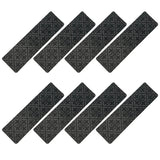 8pcs Self-adhesive Cling Non Slip Carpet Stair Treads - Embossed