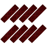 8pcs Self-adhesive Cling Non Slip Carpet Stair Treads - Embossed