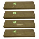 Self-adhesive Cling Non Slip Carpet Stair Treads - Luminous Four-leaf Clover Coffee