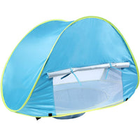 Portable Baby Pool Beach Tent UV Protection Sun Shelters - Light Blue
