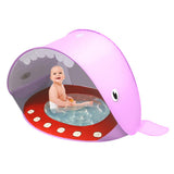 Portable Baby Pool Beach Tent UV Protection Sun Shelters - Animal Pink