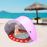 Portable Baby Pool Beach Tent UV Protection Sun Shelters - Animal Pink