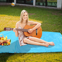 Portable Beach Mat with Air Pillow Outdoor Camping Picnic Mat