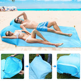Portable Beach Mat with Air Pillow Outdoor Camping Picnic Mat