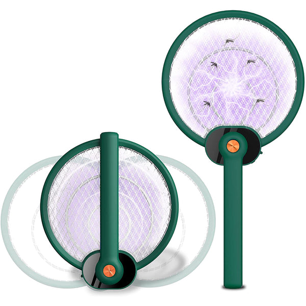 Rotatable Folding USB Rechargeable Mosquito Swatter Insect Killer Bug Zapper