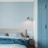 Removable Self-Adhesive Solid Color Wallpaper Peel and Stick Home Decor Blue