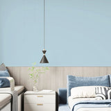 Removable Self-Adhesive Solid Color Wallpaper Peel and Stick Home Decor Blue