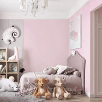 Removable Self-Adhesive Solid Color Wallpaper Peel and Stick Home Decor Pink