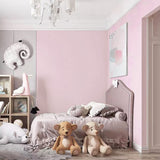 Removable Self-Adhesive Solid Color Wallpaper Peel and Stick Home Decor Pink