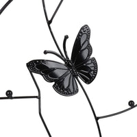 Potted Plant Support Frame Decor Round Metal Trellis for Climbing Plants Butterfly Style