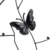 Potted Plant Support Frame Decor Round Metal Trellis for Climbing Plants Butterfly Style