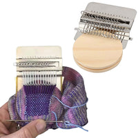 14 Hooks Small Loom-Speedweve Type Weave Tool Set Darning Machine Wood color