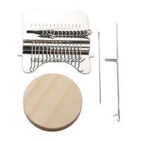 14 Hooks Small Loom-Speedweve Type Weave Tool Set Darning Machine Wood color