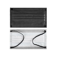 10PCS Disposable Solid Color Face Mask Cycling Mask Protective Cover Black Color