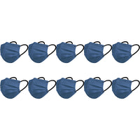 10PCS Disposable Solid Color Face Mask Cycling Mask Protective Cover Blue Color