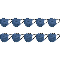 10PCS Disposable Solid Color Face Mask Cycling Mask Protective Cover Black Color