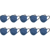 10PCS Disposable Solid Color Face Mask Cycling Mask Protective Cover Black Color