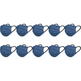 10PCS Disposable Solid Color Face Mask Cycling Mask Protective Cover Blue Color