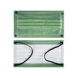 10PCS Disposable Solid Color Face Mask Cycling Mask Protective Cover Green Color