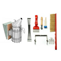 8PCS Beekeeping Equipment Tool Set Bee Hive Smoker Hive Scraper Tool