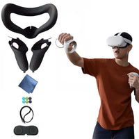 13PCS VR Silicone Face Cover Touch Controller Grip Cover for Oculus Quest 2 Accessories