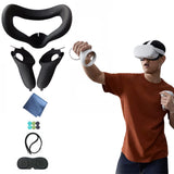 13PCS VR Silicone Face Cover Touch Controller Grip Cover for Oculus Quest 2 Accessories