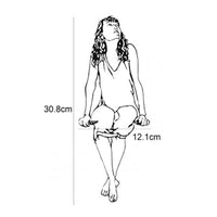 Simple Metal Ground Mount Decor Boy Girl Sculpture for Shelf Girl
