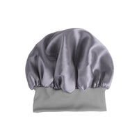 4pcs Solid Color Women Satin Sleeping Cap Wrap Hair Bonnet Elastic Headwear