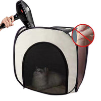 Portable Pet Drying Box Foldable Pet Dry Room Coffee