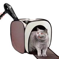 Portable Pet Drying Box Foldable Pet Dry Room Coffee