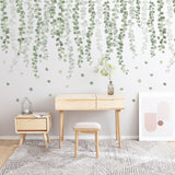 Self-adhesive Removable Green Leaves Plant Wall Sticker Home Decor
