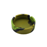 High Temperature Heat Resistant Silicone Round Camouflage Ashtray
