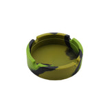 High Temperature Heat Resistant Silicone Round Camouflage Ashtray