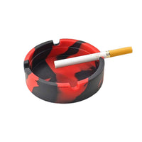 High Temperature Heat Resistant Silicone Round Camouflage Ashtray