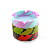High Temperature Heat Resistant Silicone Round Camouflage Ashtray