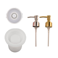 DIY Resin Casting Mold Perfume Bottle Silicone Mold with Dispenser Pump