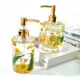 DIY Resin Casting Mold Perfume Bottle Silicone Mold with Dispenser Pump