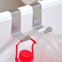 Stainless Steel Over Door Cabinet Drawer Hooks Towel Coat Hooks