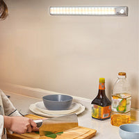 2Pcs Rechargeable LED Motion Sensor Night Light Closet Cabinet Light Stair Lamp