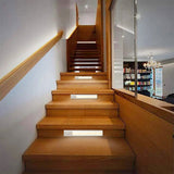 2Pcs Rechargeable LED Motion Sensor Night Light Closet Cabinet Light Stair Lamp