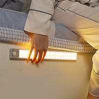 2Pcs Rechargeable LED Motion Sensor Night Light Closet Cabinet Light Stair Lamp