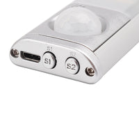2Pcs Rechargeable LED Motion Sensor Night Light Closet Cabinet Light Stair Lamp