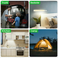 2Pcs Rechargeable LED Motion Sensor Night Light Closet Cabinet Light Stair Lamp