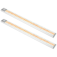 2Pcs Rechargeable LED Motion Sensor Night Light Closet Cabinet Light Stair Lamp