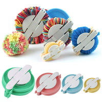 4 Size Pompom Maker Fluff Ball Maker Kit Weaver Needle Knitting Wool Tool