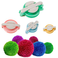 4 Size Pompom Maker Fluff Ball Maker Kit Weaver Needle Knitting Wool Tool