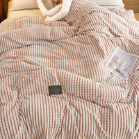 Reversible Fleece Throw Blanket Bed Throws Blanket Lightweight Fleece Blanket Khaki