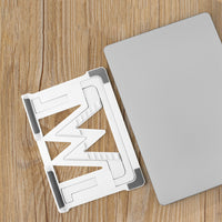 Ergonomic Laptop Stand Notebook Tablet Holder Adjustable Angle White